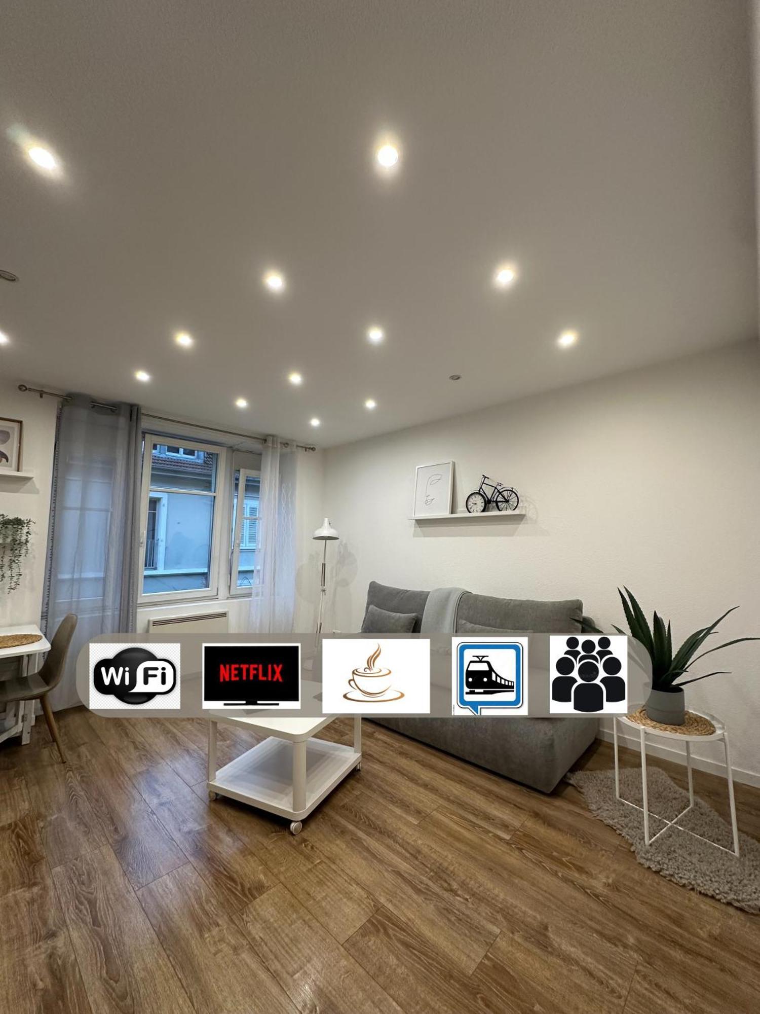# Le 2 # Tres Beau T3 1Er Etage Tout Confort, Neuf, Mulhouse Centre Exterior foto